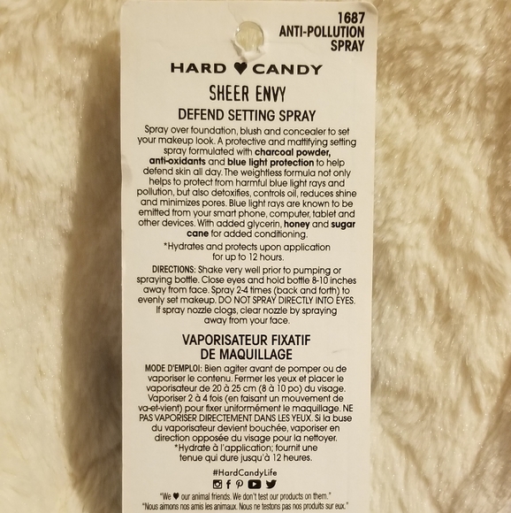 New Hard Candy Sheer Envy Defend Setting Spray - Picture 3 of 3